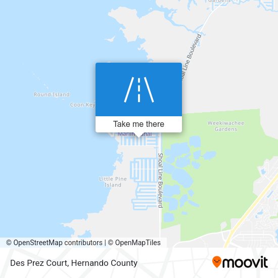 Des Prez Court map