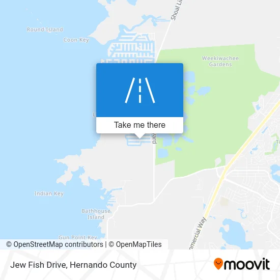Jew Fish Drive map
