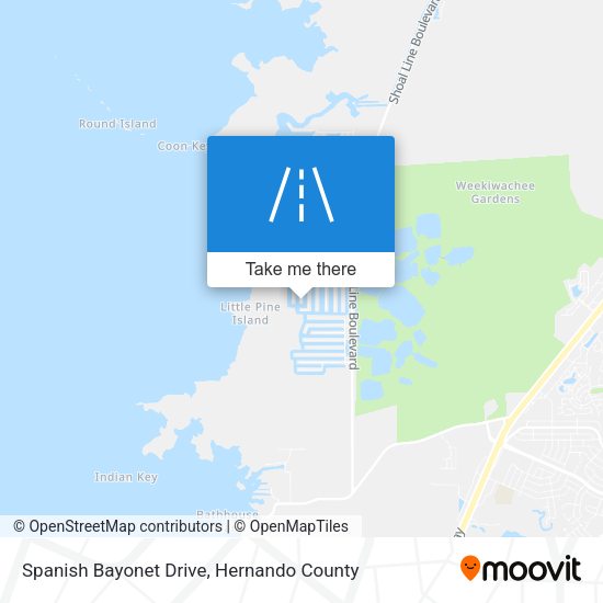 Spanish Bayonet Drive map