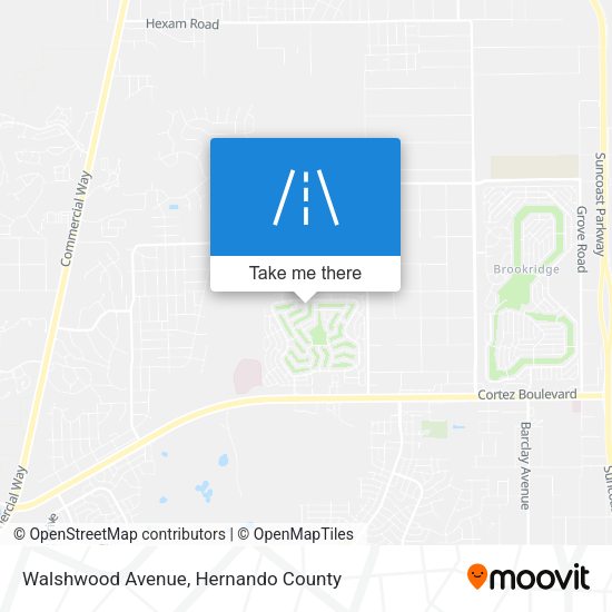 Mapa de Walshwood Avenue