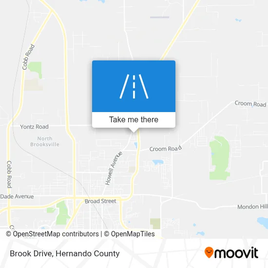 Brook Drive map
