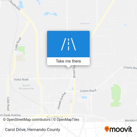 Carol Drive map