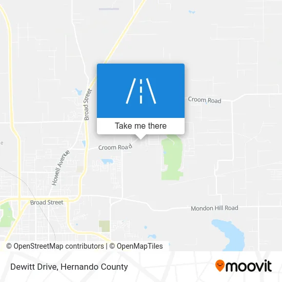Dewitt Drive map