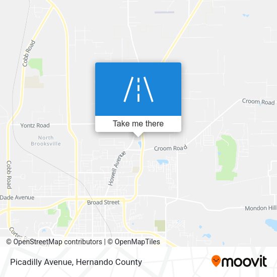 Picadilly Avenue map