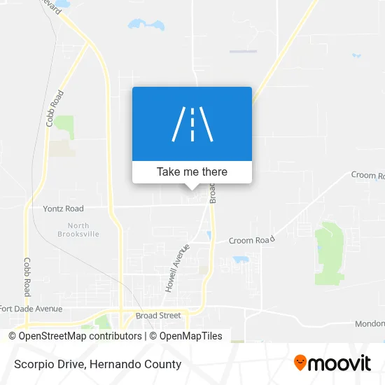 Scorpio Drive map