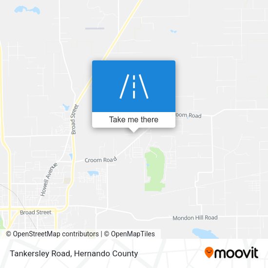 Tankersley Road map