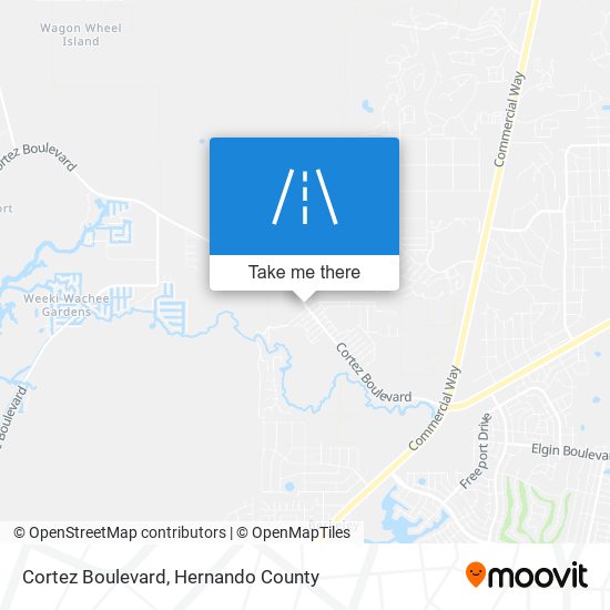 Cortez Boulevard map