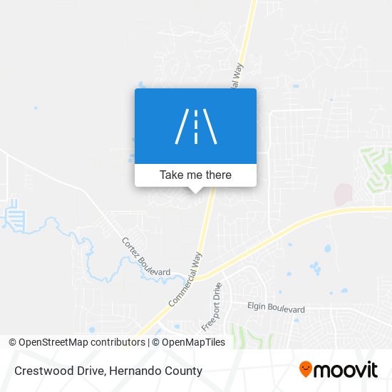 Crestwood Drive map