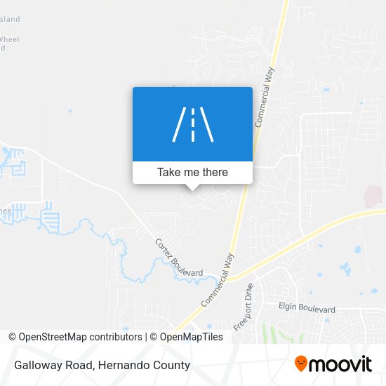 Galloway Road map