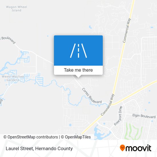Laurel Street map