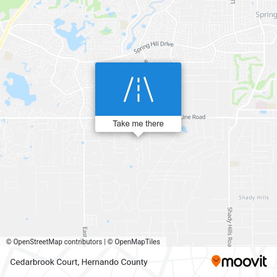 Cedarbrook Court map