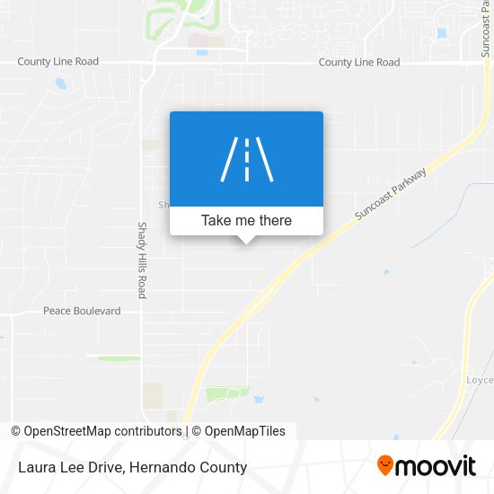 Laura Lee Drive map