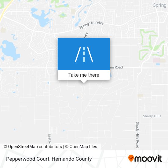 Pepperwood Court map