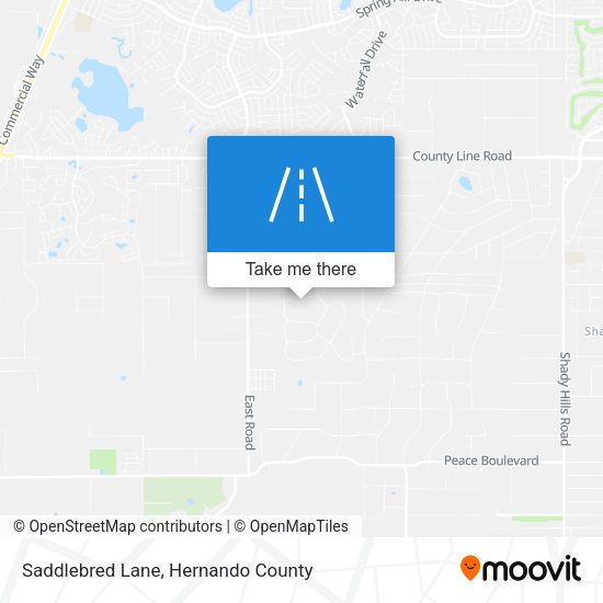 Saddlebred Lane map