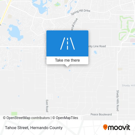 Tahoe Street map