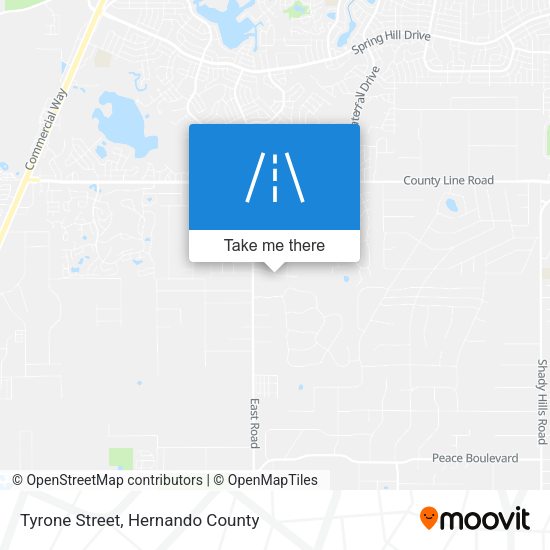 Mapa de Tyrone Street