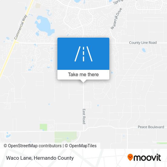 Mapa de Waco Lane