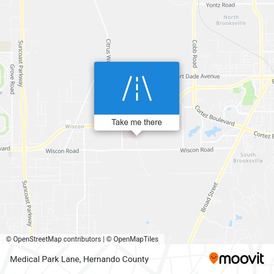 Medical Park Lane map