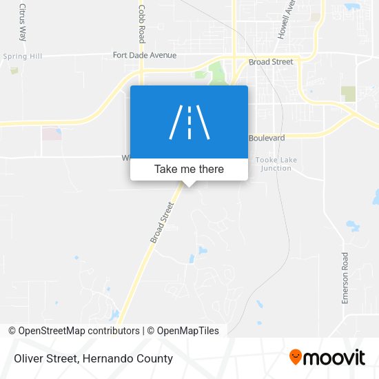 Oliver Street map