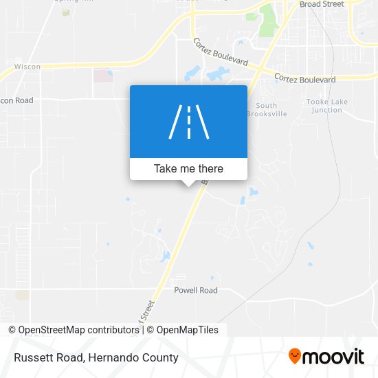 Russett Road map
