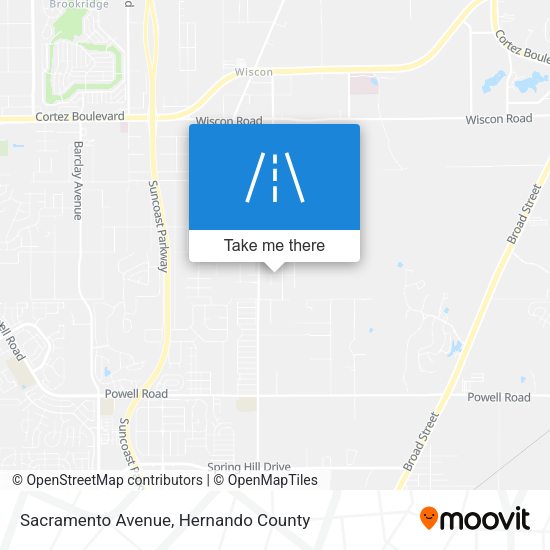 Sacramento Avenue map