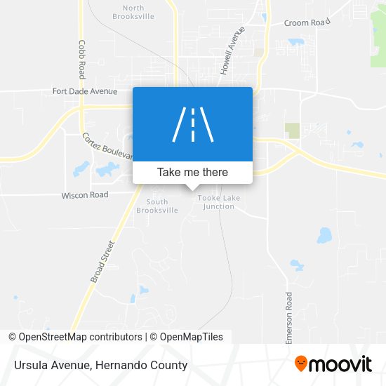 Ursula Avenue map