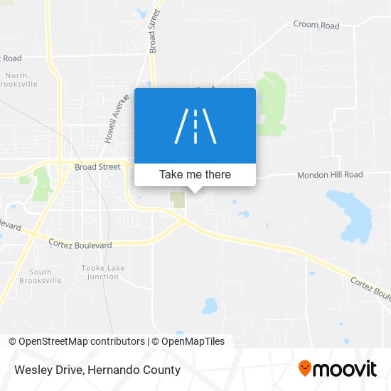 Wesley Drive map