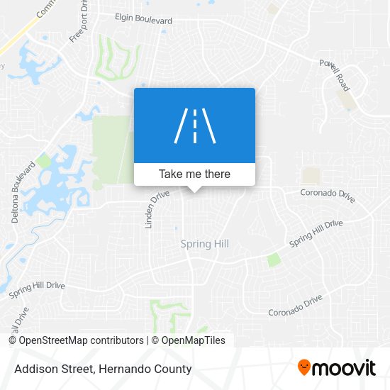 Addison Street map