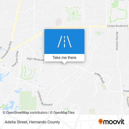 Adelia Street map