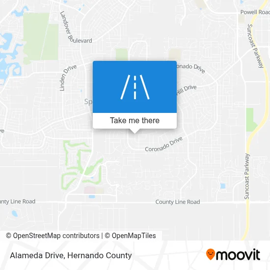 Alameda Drive map