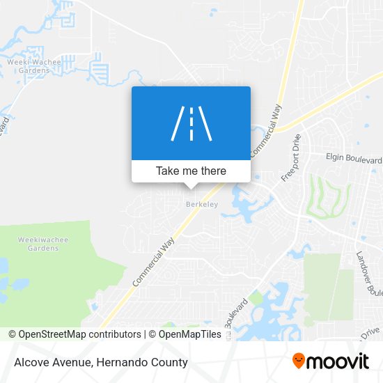 Alcove Avenue map