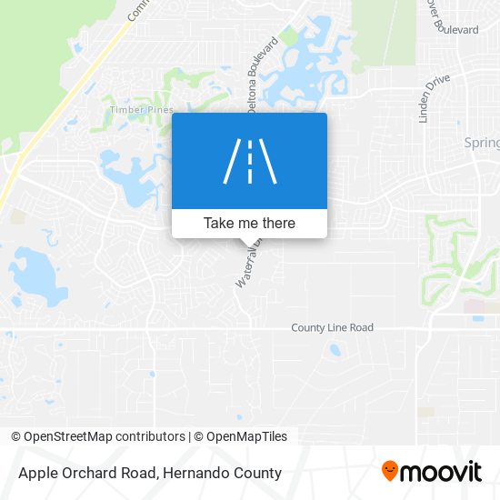 Apple Orchard Road map