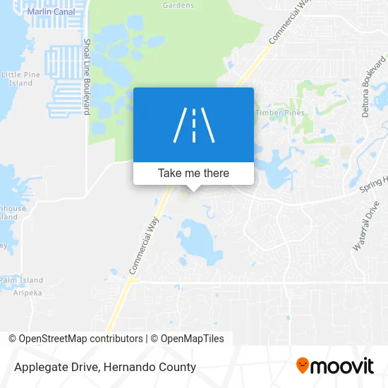 Applegate Drive map
