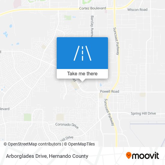 Arborglades Drive map