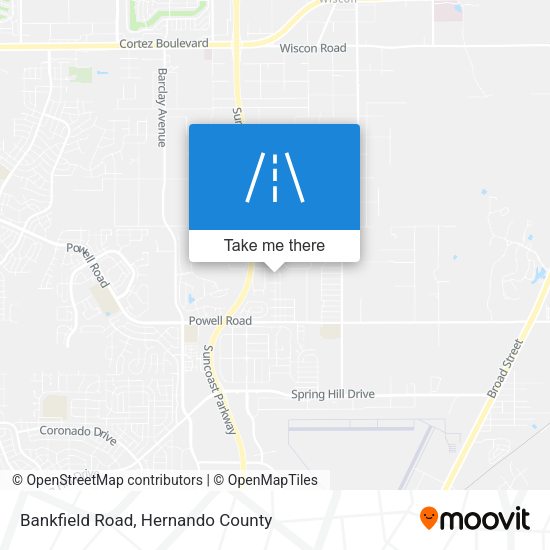 Bankfield Road map