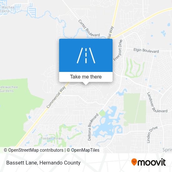 Bassett Lane map