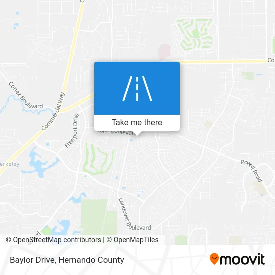 Baylor Drive map