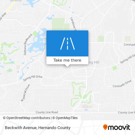 Beckwith Avenue map
