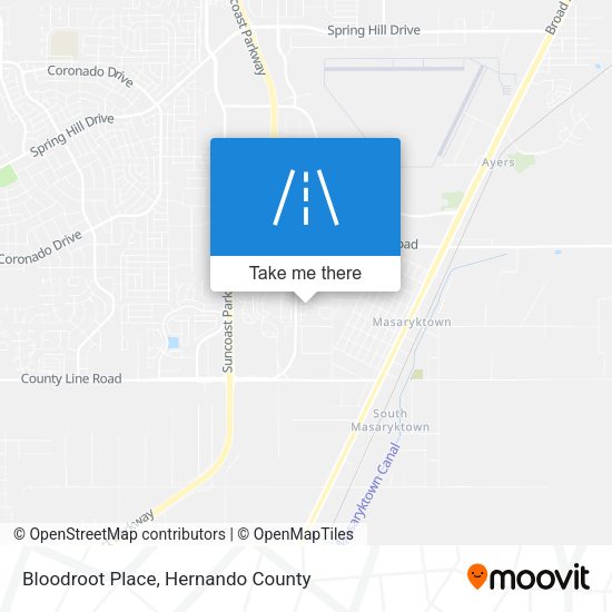 Mapa de Bloodroot Place