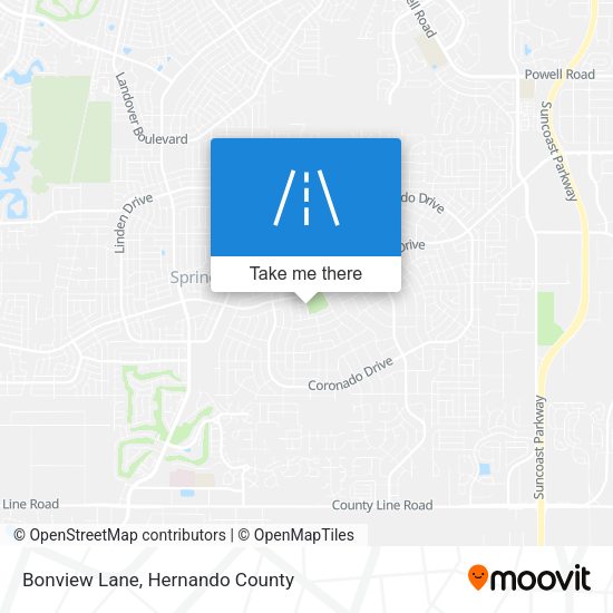 Bonview Lane map