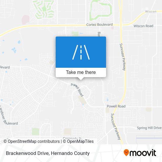 Brackenwood Drive map