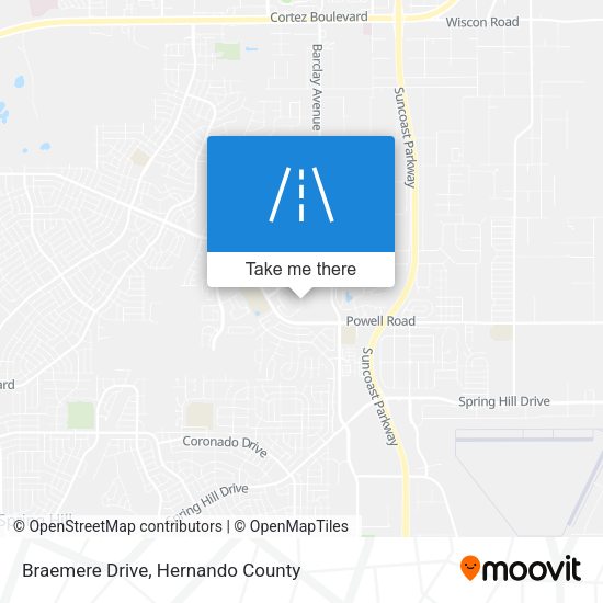 Braemere Drive map