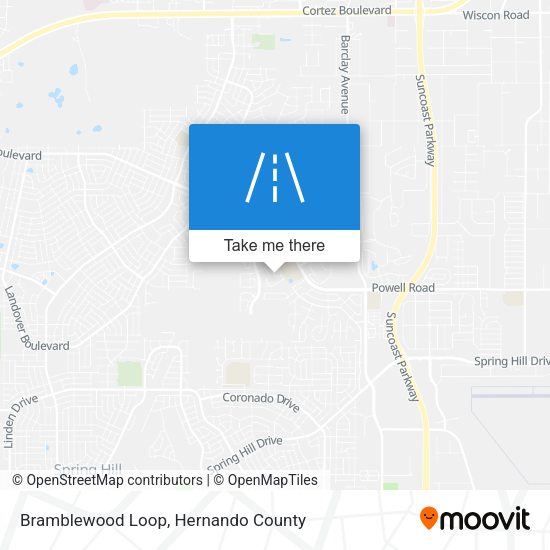Bramblewood Loop map