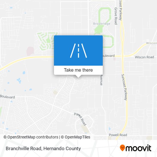 Branchville Road map