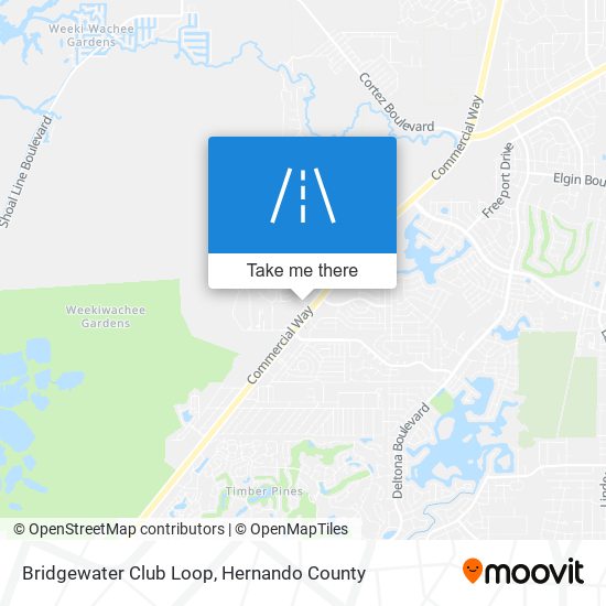 Bridgewater Club Loop map