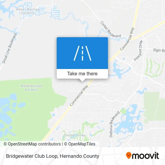 Bridgewater Club Loop map