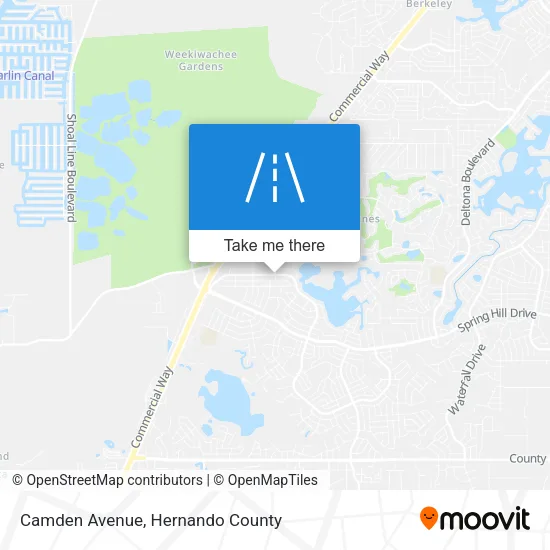 Camden Avenue map
