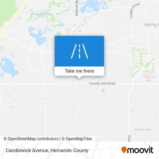 Candlewick Avenue map