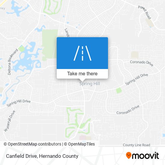 Canfield Drive map