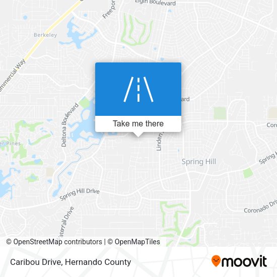 Caribou Drive map